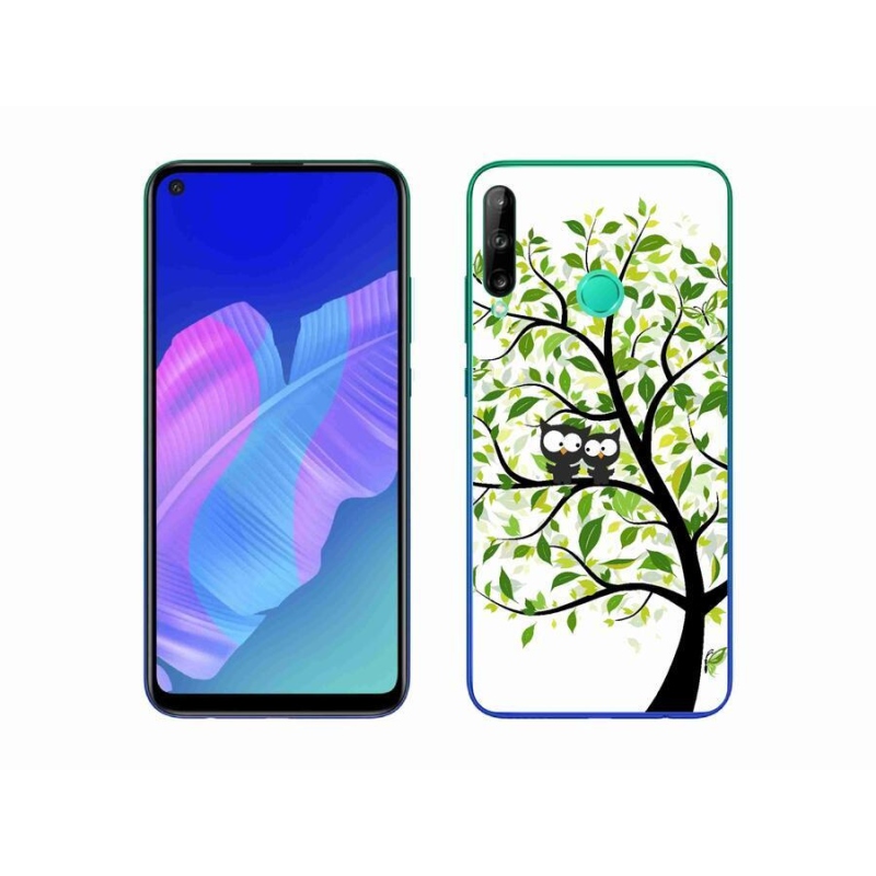 Gélový kryt mmCase na mobil Huawei P40 Lite E - malej sovy na strome