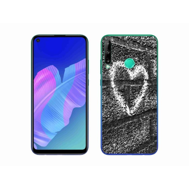 Gélový kryt mmCase na mobil Huawei P40 Lite E - srdce na stene