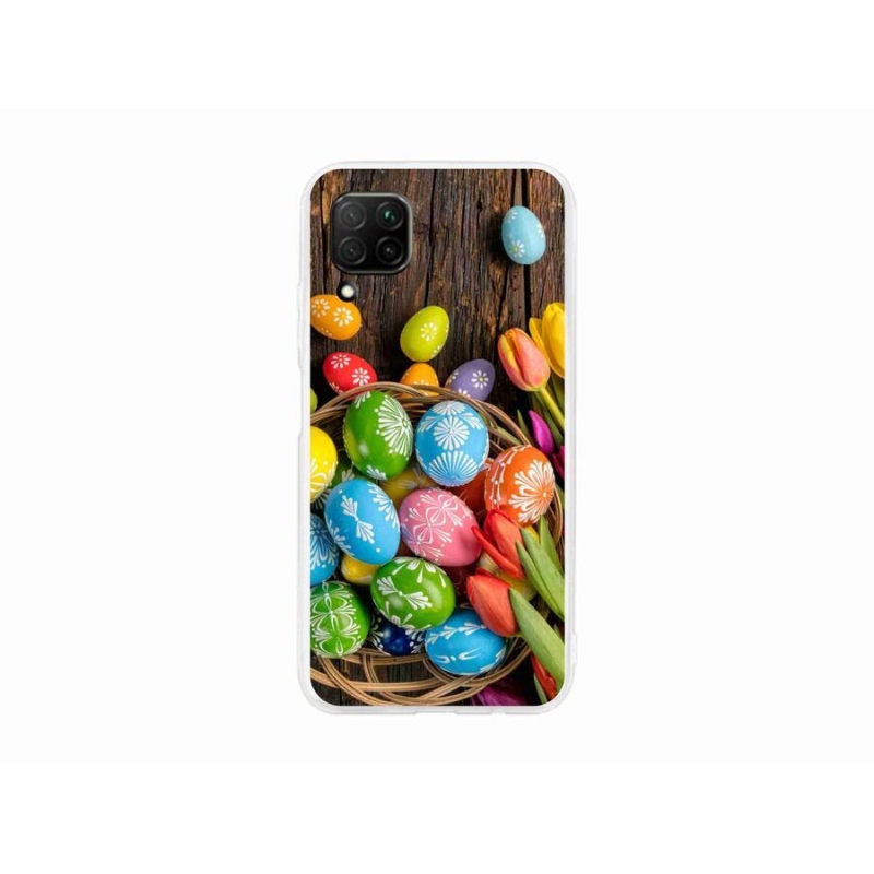 Gélový kryt mmCase na mobil Huawei P40 Lite - veľkonočné vajíčka