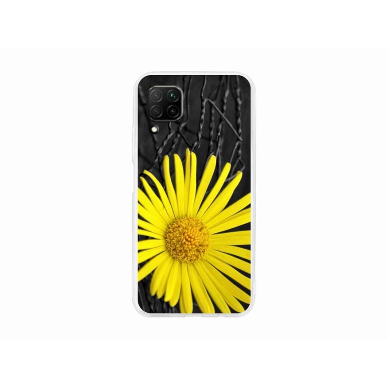 Gélový kryt mmCase na mobil Huawei P40 Lite - žltý kvet