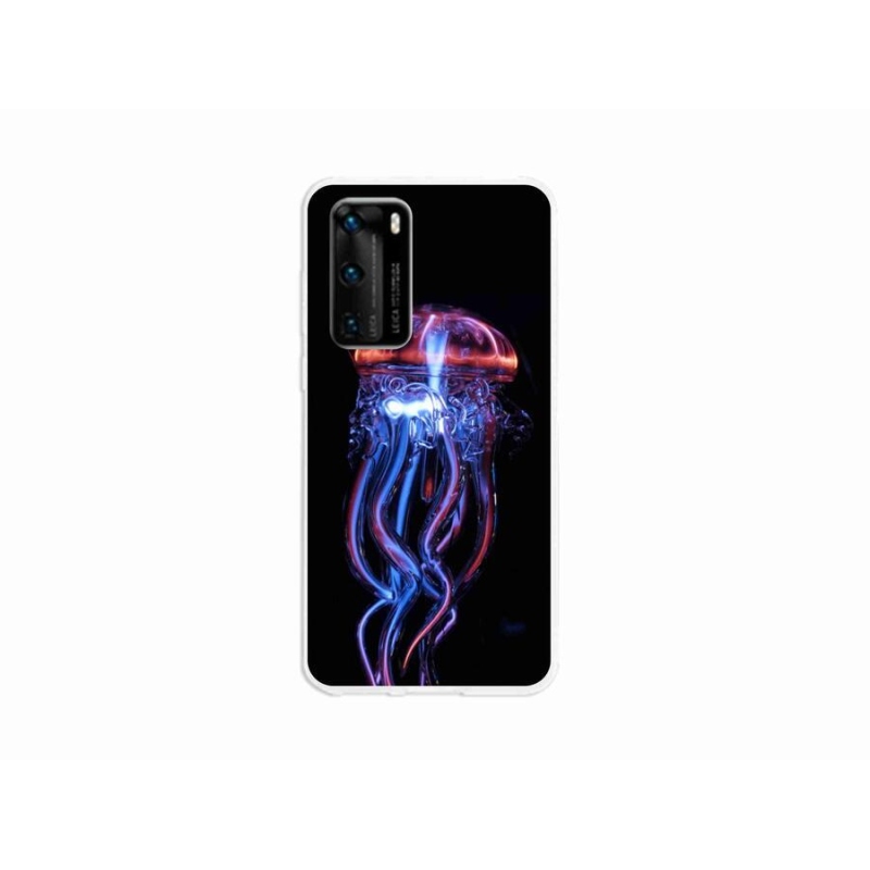 Gélový kryt mmCase na mobil Huawei P40 - medúza