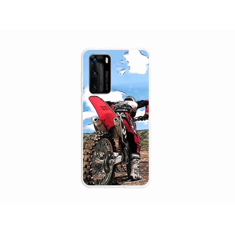 Gélový kryt mmCase na mobil Huawei P40 - moto