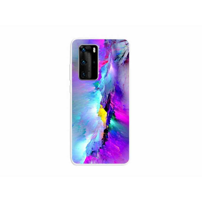 Gélový kryt mmCase na mobil Huawei P40 Pro - abstrakt