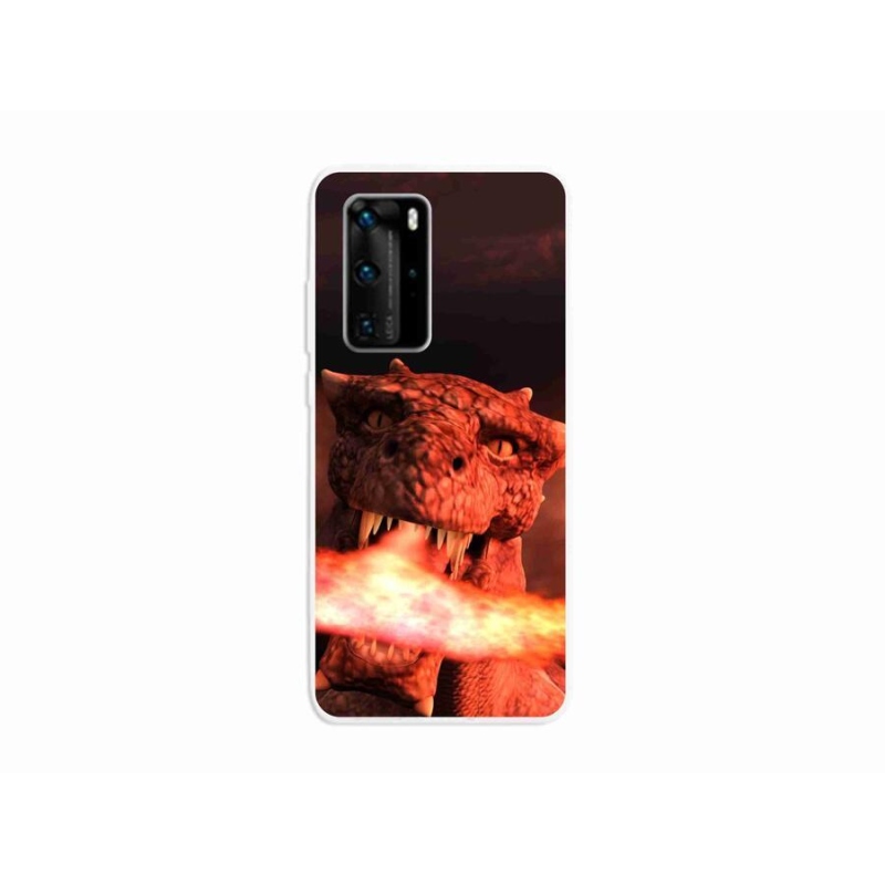 Gélový kryt mmCase na mobil Huawei P40 Pro - drak