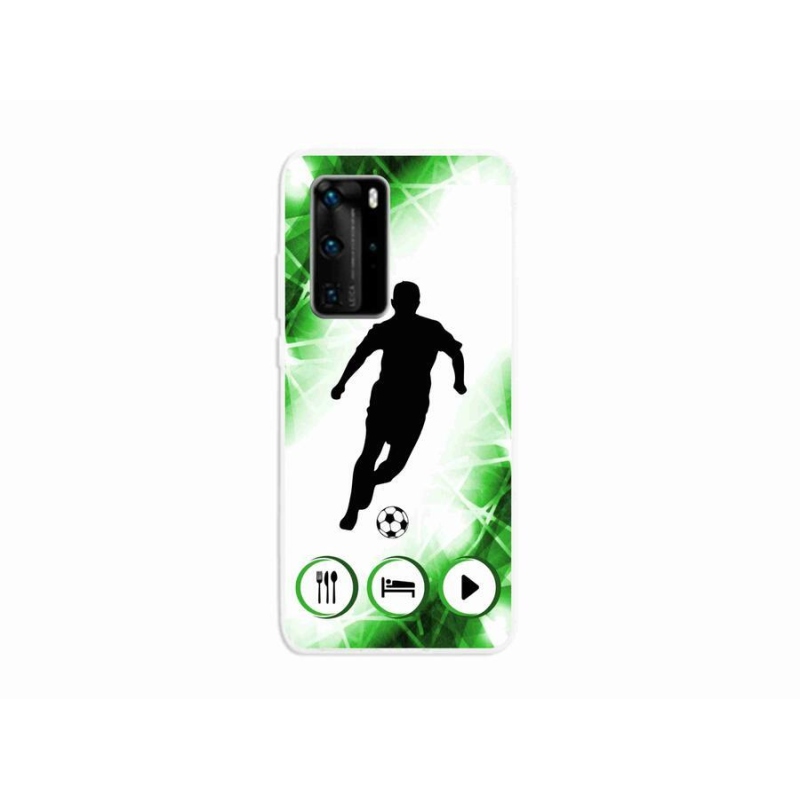 Gélový kryt mmCase na mobil Huawei P40 Pro - futbalista