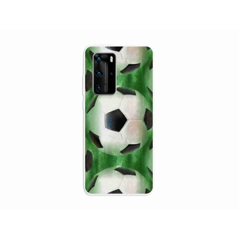 Gélový kryt mmCase na mobil Huawei P40 Pro - futbalová lopta