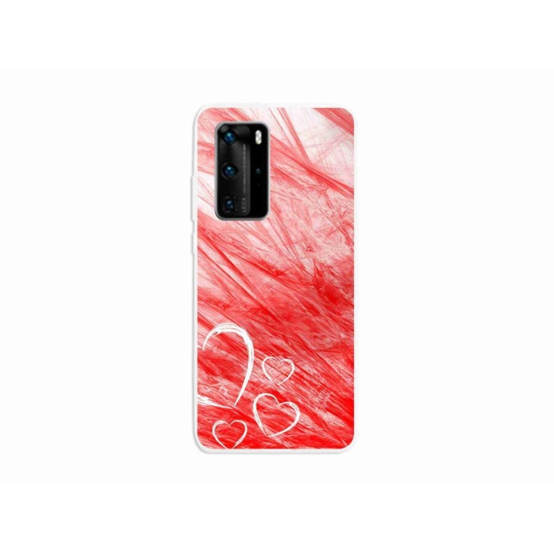 Gélový kryt mmCase na mobil Huawei P40 Pro - heart