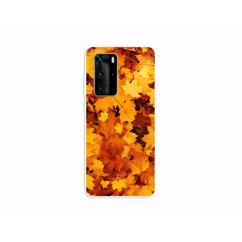 Gélový kryt mmCase na mobil Huawei P40 Pro - javorové listy