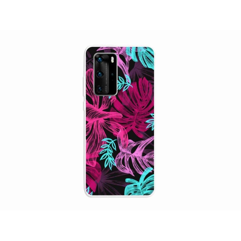 Gélový kryt mmCase na mobil Huawei P40 Pro - kvety 1