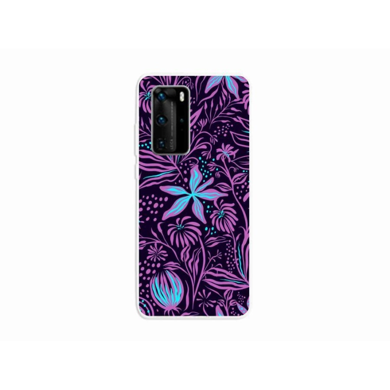 Gélový kryt mmCase na mobil Huawei P40 Pro - kvety 2