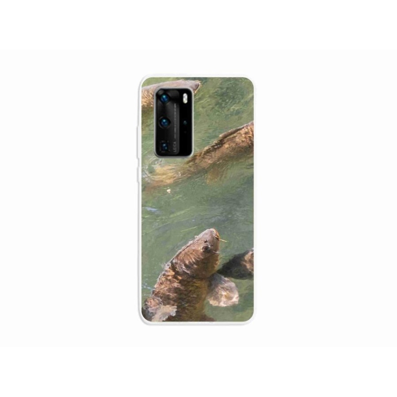 Gélový kryt mmCase na mobil Huawei P40 Pro - plaviace kapry