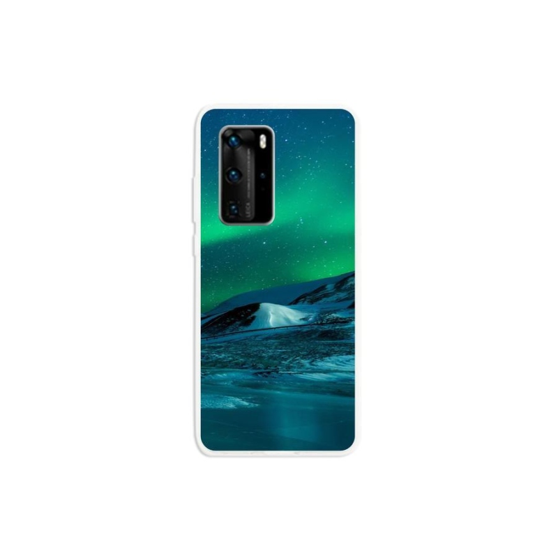 Gélový kryt mmCase na mobil Huawei P40 Pro - polárna žiara