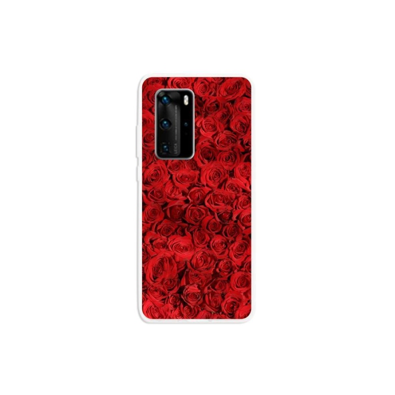 Gélový kryt mmCase na mobil Huawei P40 Pro - ruža