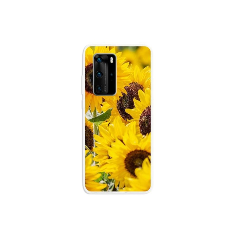 Gélový kryt mmCase na mobil Huawei P40 Pro - slnečnica