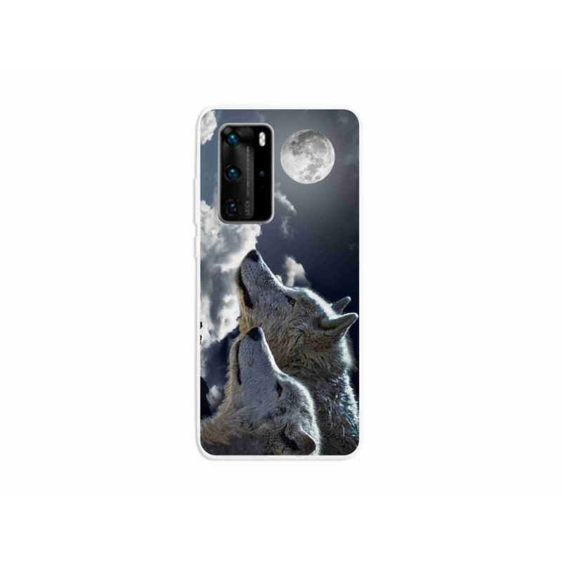 Gélový kryt mmCase na mobil Huawei P40 Pro - vlci