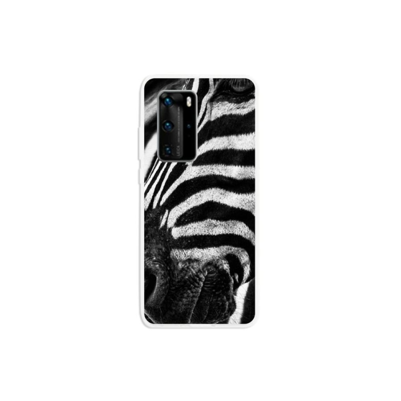 Gélový kryt mmCase na mobil Huawei P40 Pro - zebra