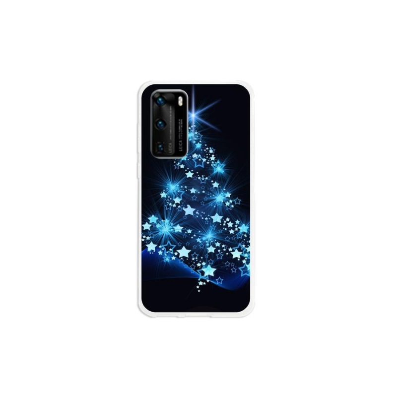 Gélový kryt mmCase na mobil Huawei P40 - vianočný stromček