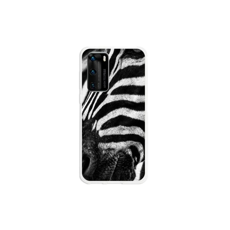 Gélový kryt mmCase na mobil Huawei P40 - zebra