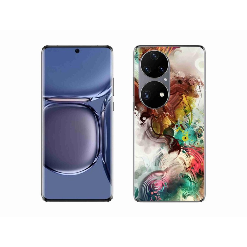 Gélový kryt mmCase na mobil Huawei P50 Pro - abstrakt 1