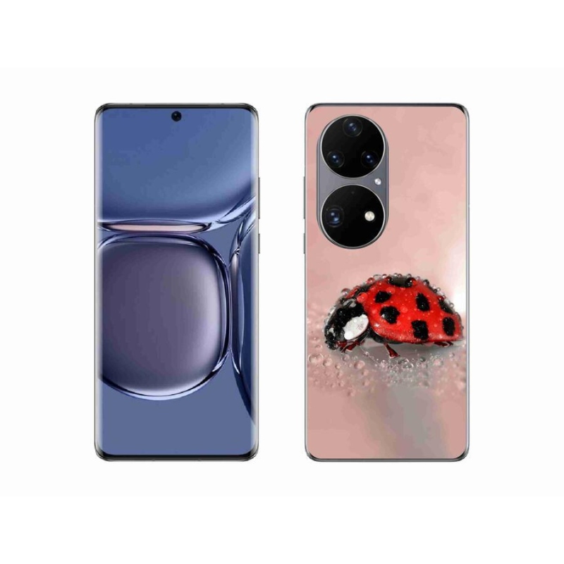 Gélový kryt mmCase na mobil Huawei P50 Pro - lienka