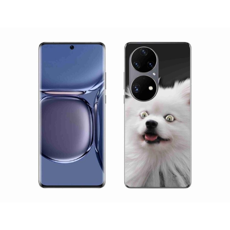 Gélový kryt mmCase na mobil Huawei P50 Pro - biely špic