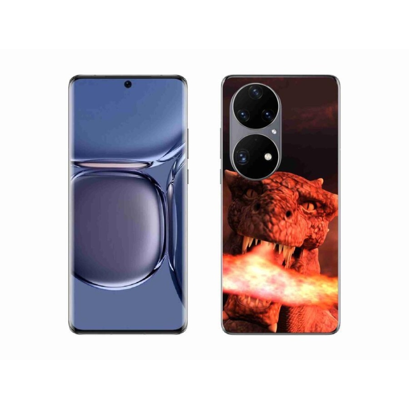 Gélový kryt mmCase na mobil Huawei P50 Pro - drak