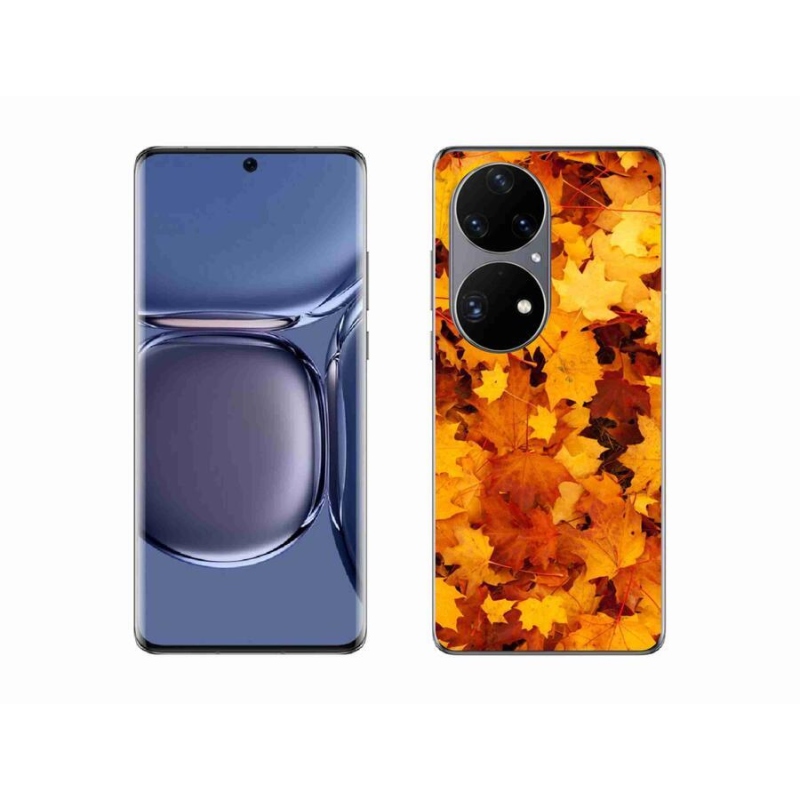 Gélový kryt mmCase na mobil Huawei P50 Pro - javorové listy