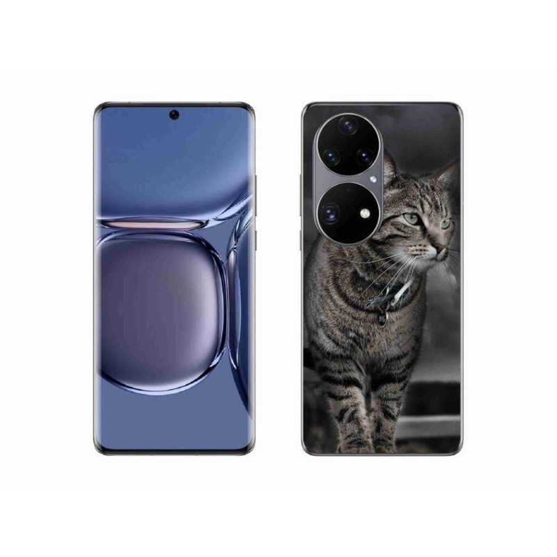 Gélový kryt mmCase na mobil Huawei P50 Pro - mačka