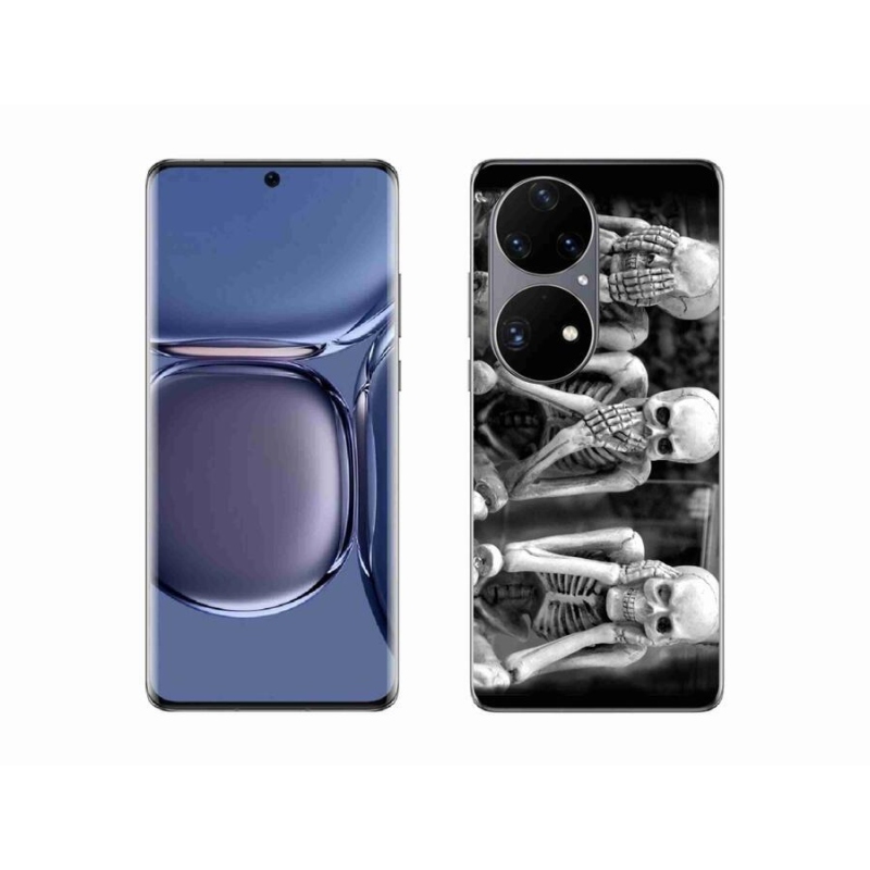 Gélový kryt mmCase na mobil Huawei P50 Pro - kostlivci