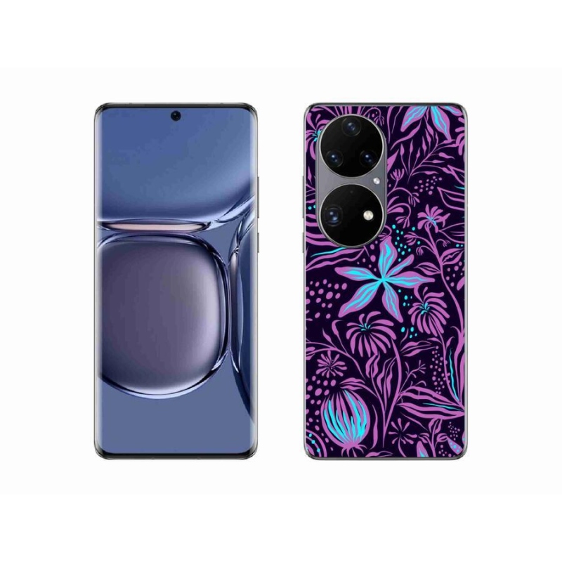 Gélový kryt mmCase na mobil Huawei P50 Pro - kvety 2