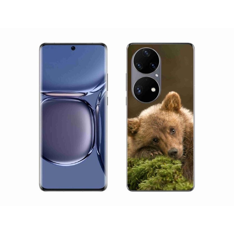 Gélový kryt mmCase na mobil Huawei P50 Pro - medveď