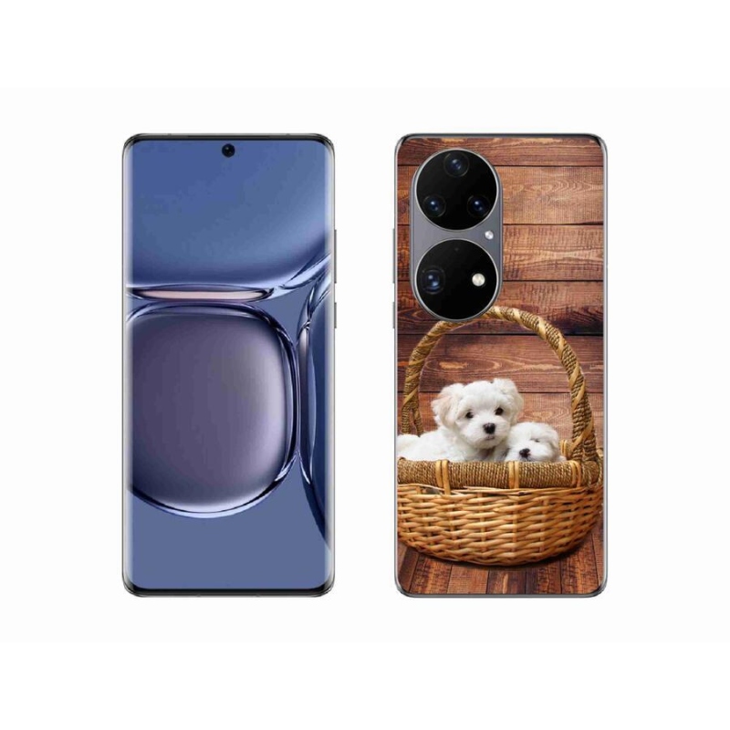 Gélový kryt mmCase na mobil Huawei P50 Pro - šteniatka