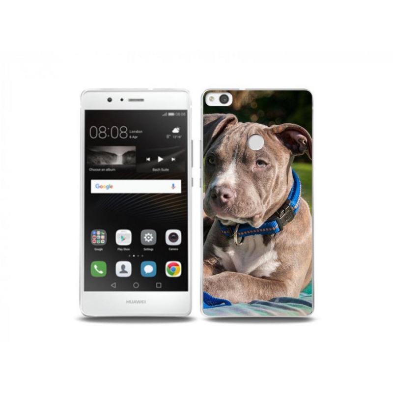 Gélový kryt mmCase na mobil Huawei P9 Lite (2017) - pitbull