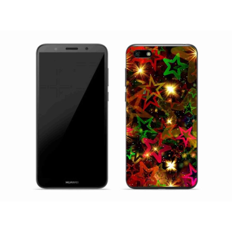 Gélový kryt mmCase na mobil Huawei Y5 (2018) - farebné hviezdičky