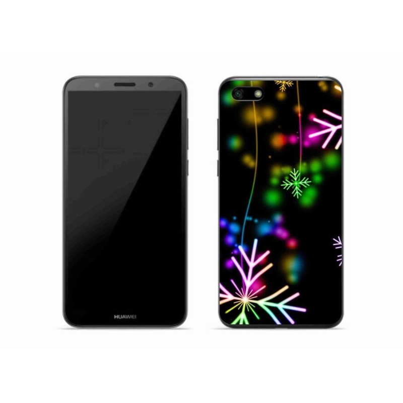 Gélový kryt mmCase na mobil Huawei Y5 (2018) - farebné vločky