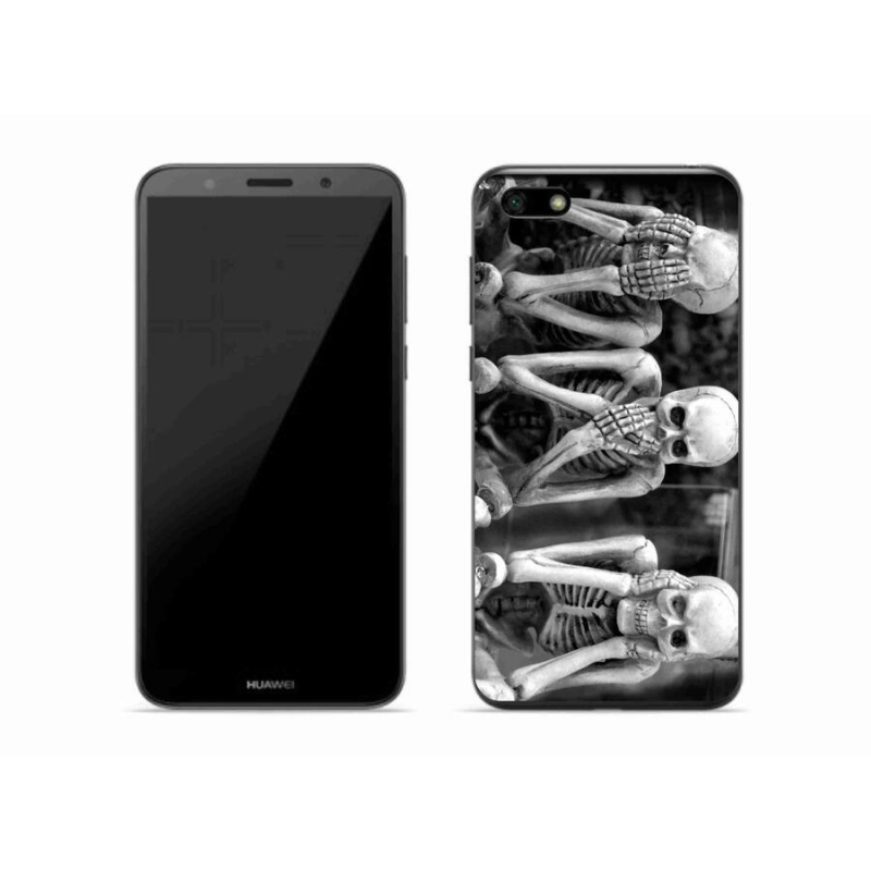 Gélový kryt mmCase na mobil Huawei Y5 (2018) - kostlivci