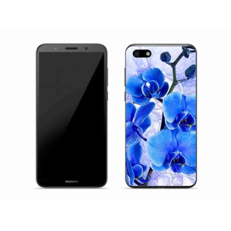 Gélový kryt mmCase na mobil Huawei Y5 (2018) - modré kvety