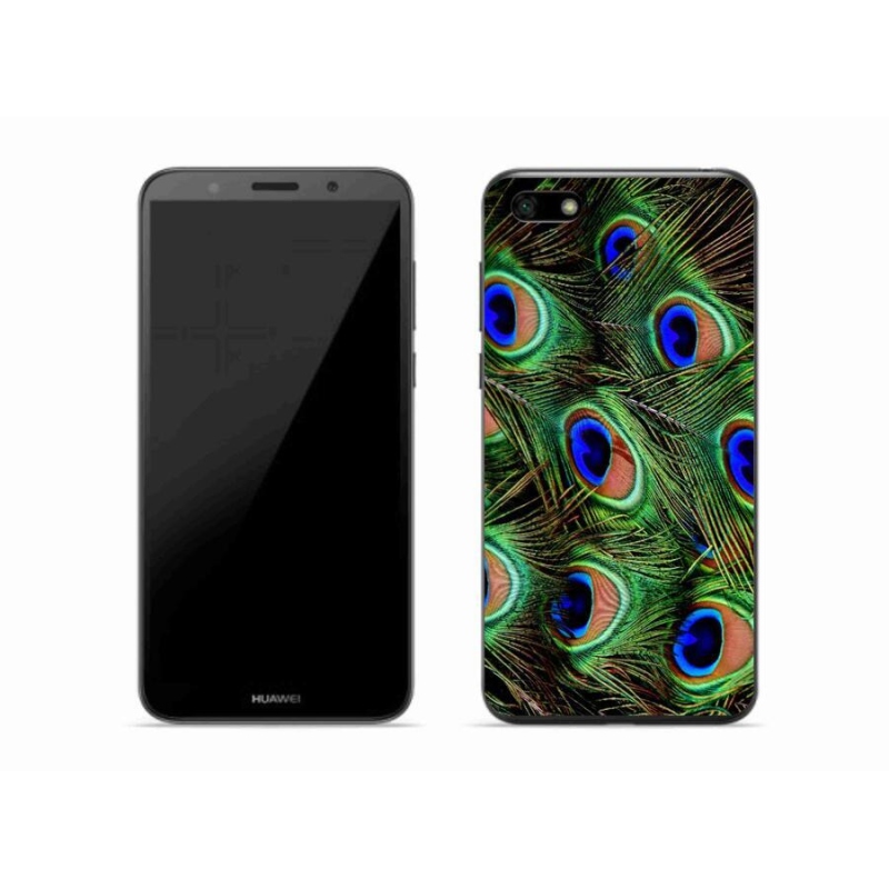 Gélový kryt mmCase na mobil Huawei Y5 (2018) - pávie perie