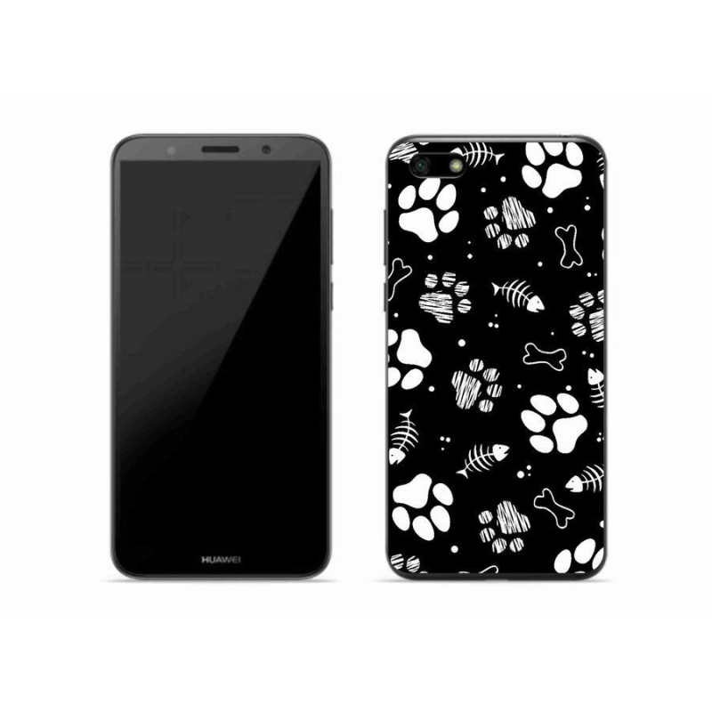 Gélový kryt mmCase na mobil Huawei Y5 (2018) - psie labky