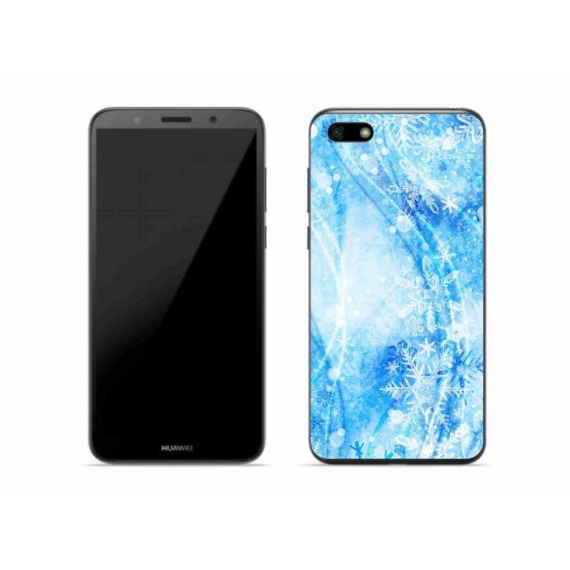 Gélový kryt mmCase na mobil Huawei Y5 (2018) - snehové vločky