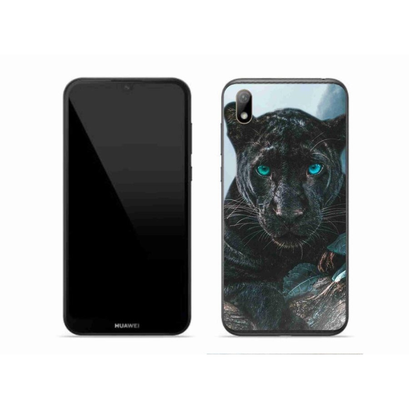 Gélový kryt mmCase na mobil Huawei Y5 (2019) - čierny panter