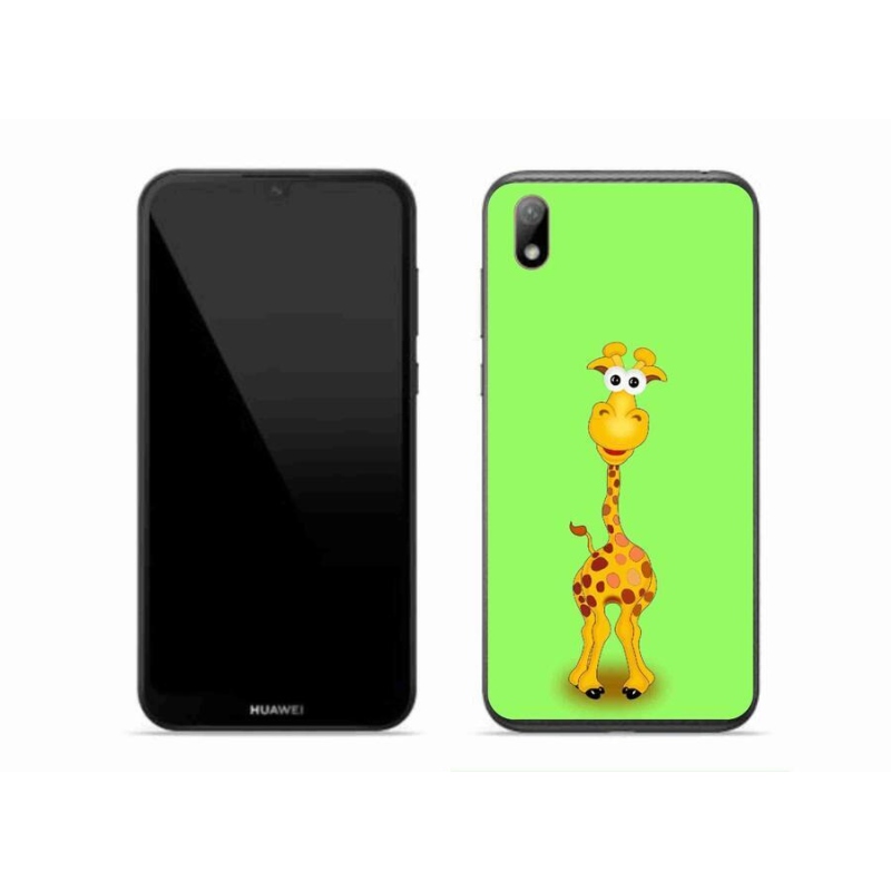 Gélový kryt mmCase na mobil Huawei Y5 (2019) - kreslená žirafa