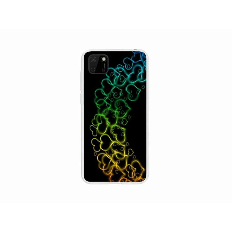 Gélový kryt mmCase na mobil Huawei Y5p - farebná srdiečka