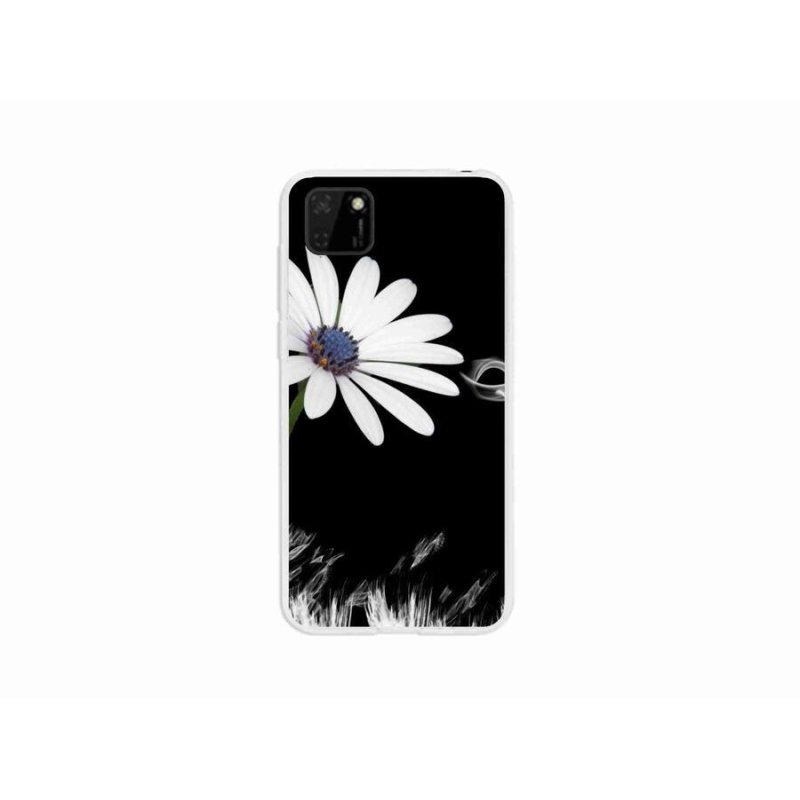 Gélový kryt mmCase na mobil Huawei Y5p - biela kvetina