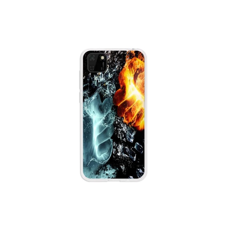 Gélový kryt mmCase na mobil Huawei Y5p - voda a oheň