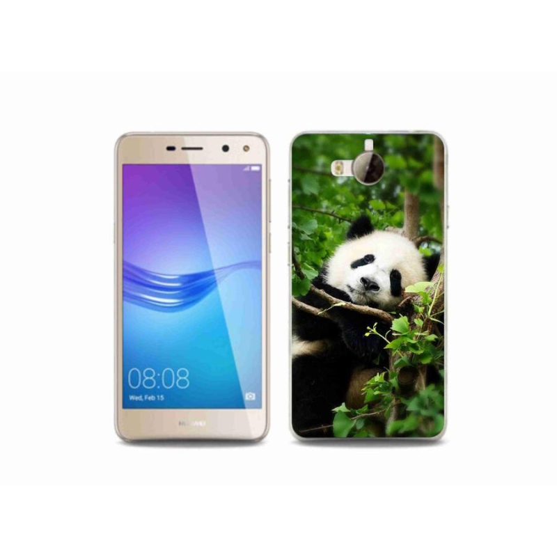 Gélový kryt mmCase na mobil Huawei Y6 (2017) - panda