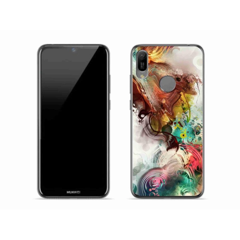 Gélový kryt mmCase na mobil Huawei Y6 (2019) - abstrakt 1