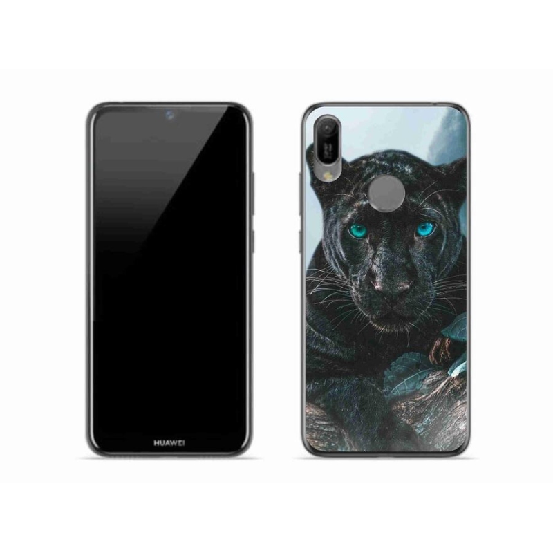 Gélový kryt mmCase na mobil Huawei Y6 (2019) - čierny panter