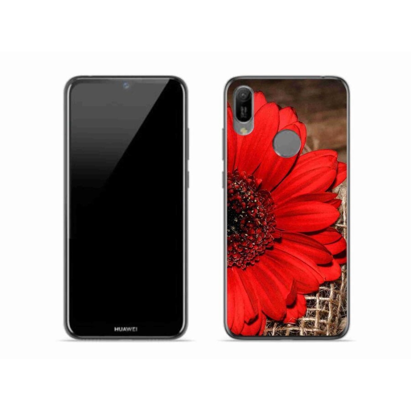 Gélový kryt mmCase na mobil Huawei Y6 (2019) - gerbera