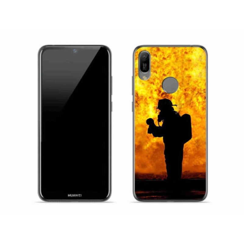 Gélový kryt mmCase na mobil Huawei Y6 (2019) - hasič